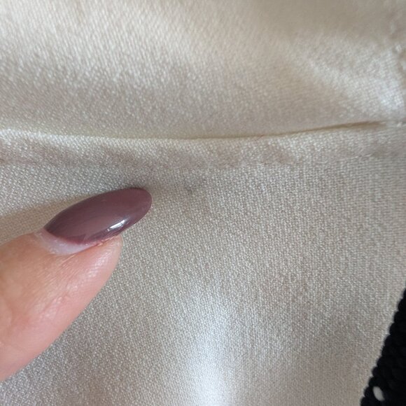 Zara LA Graphic Cropped Hoodie Off-White Cream & Black Size Large Streetwear - Picture 13 of 14